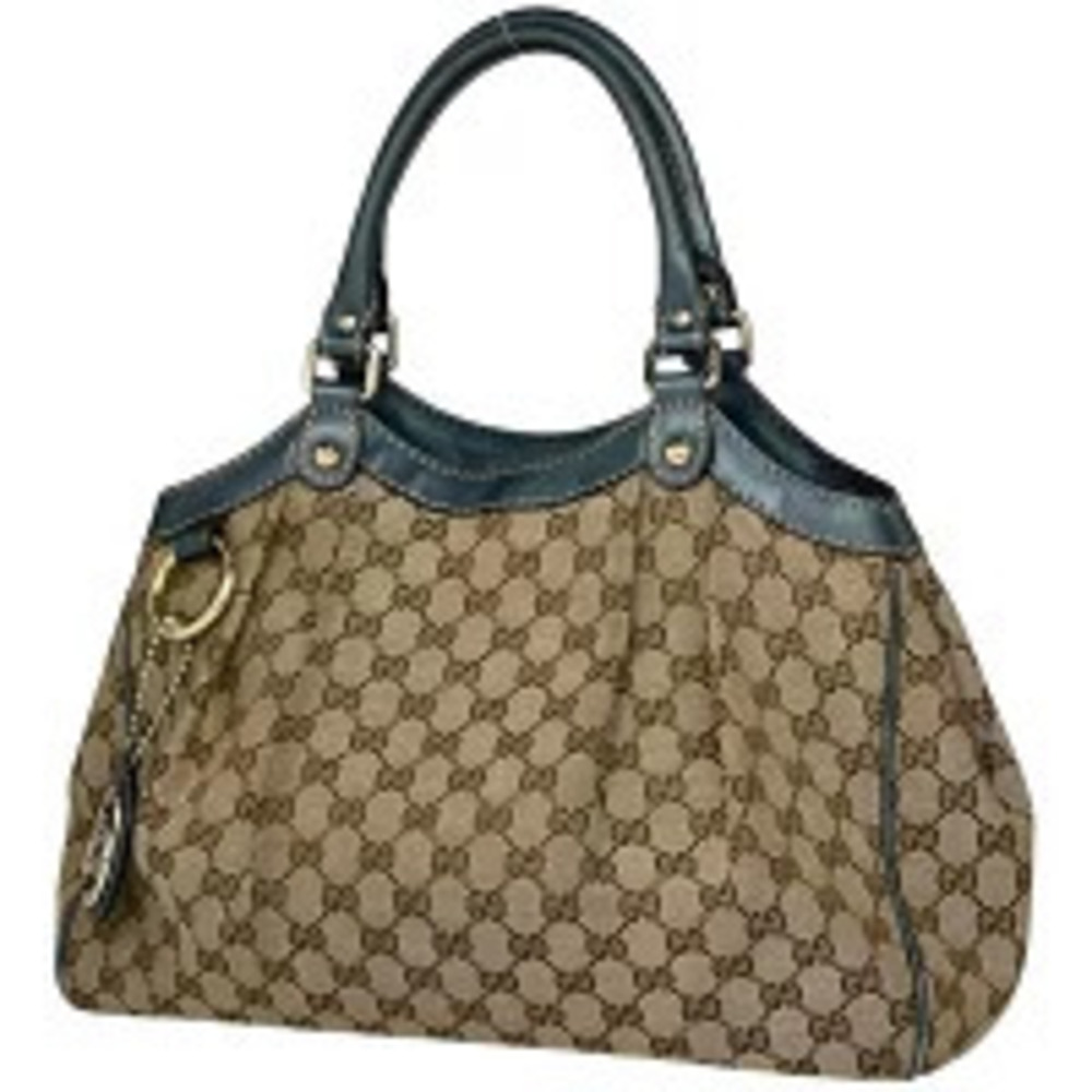 Gucci GG Sukey 2way Shoulder Bag canvas brown